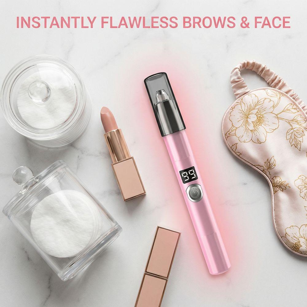 Digital Display Eyebrow Hair Remover Rechargeable Facial Hair Trimmer Eyebrow Trimming