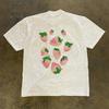Pure Cotton Double Thread Loose Fit Short Sleeve TShirt for Unisex And Women Breathable Comfortable American Retro Style Printe