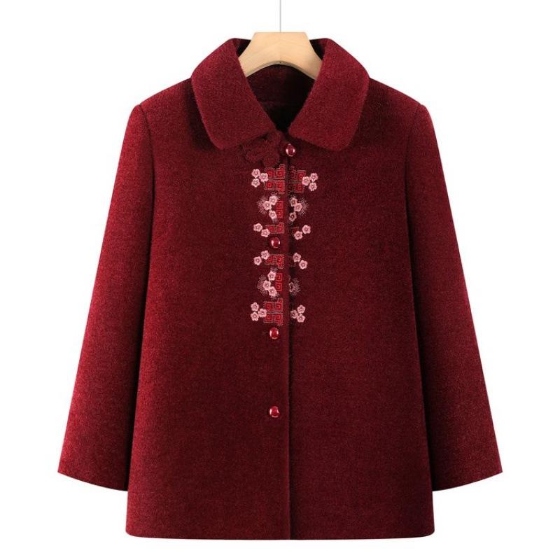 New wife winter woolen coat thickened mink top old velvet clothes