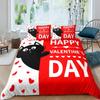 Kids Cat Duvet Cover Queen Size,Cartoon Kitten Sleeping on Crescent Moon Stars Night Dreams Polyester Comforter Cover for Kids