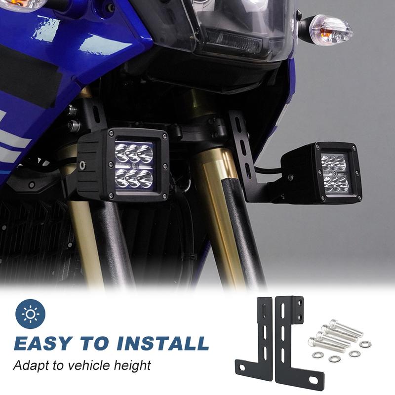 Fit For Yamaha Tenere 700 XTZ690      2024 Motorcycle Auxiliary Light Mount Holder Lower Fog Lamp Bracket