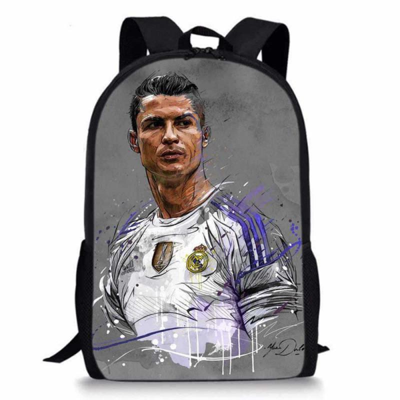 Cristiano Ronaldo Basketball Sports Backpack With Waterproof Polyester For Middle School Students