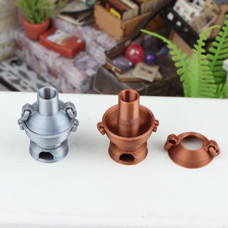 Miniature Retro  Pot Ornament 1/12 Dollhouse Kitchen Chinese  Pot Model Decor Accessories Micro Scene Po Props