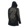 Men's Retro Hooded Cloak Halloween Costume with Print
