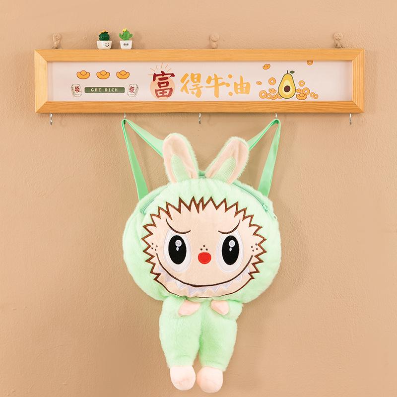Cartoon Labubu Doll Backpack Anime Portable Girl Storage Bag Student Gift