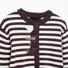 2025 Spring Women's Striped Knit Cardigan: Versatile, Casual, Round Neck