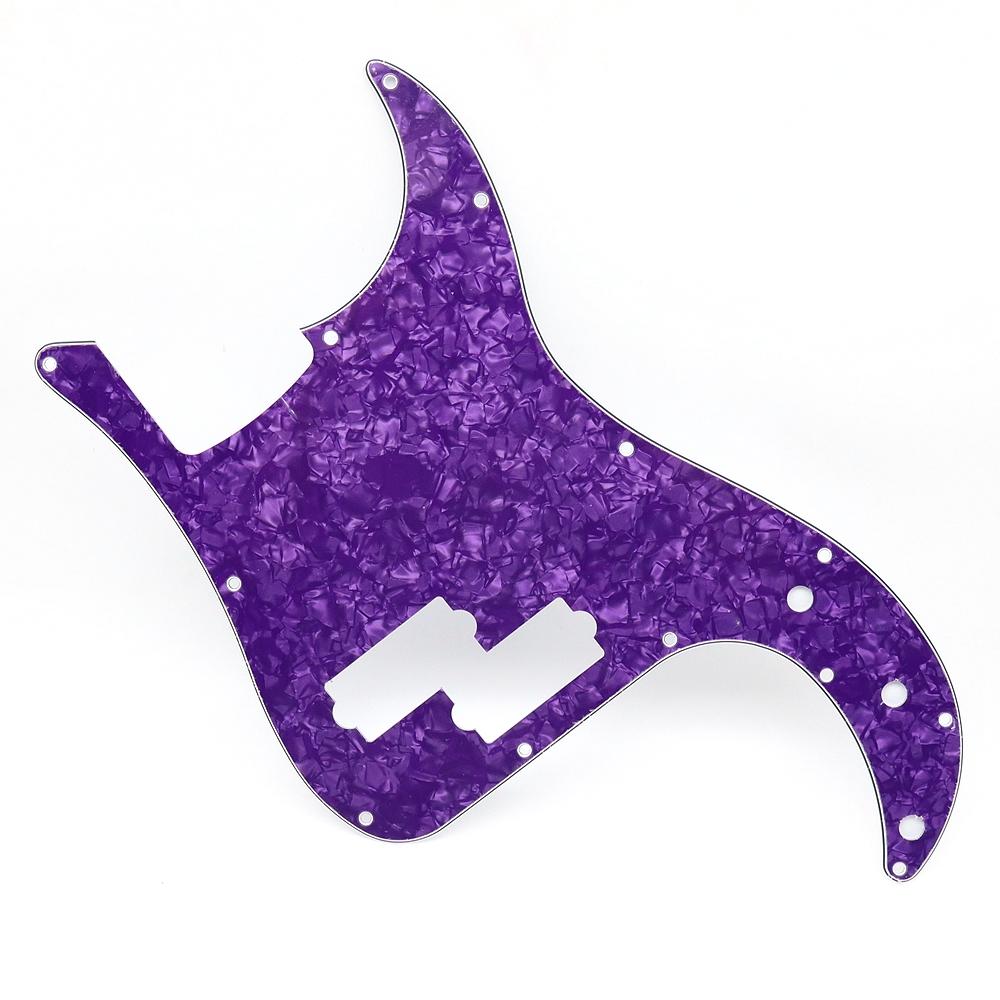 1 Stuks Gitaar 3 Laags Pickguard PVC Elektrische Gitaar Pickguard Krasplaat Voor Precision Bass Pb Bas Gitaar Onderdeel 13 Gaten