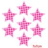 10PCS Wholesale Pink Bow Crown Lips Embroidery Patches For Clothing DIY Thermoadhesive Patches On Clothes Iron On Patch Backpack