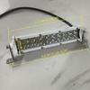 7 Inch Small Light Bar for Boat Truck, 12V 24V Marine Waterproof LED Slim Light Bars, 60W 6000lm LED Spot Flood Double Row Spotlights for ATV UTV RV