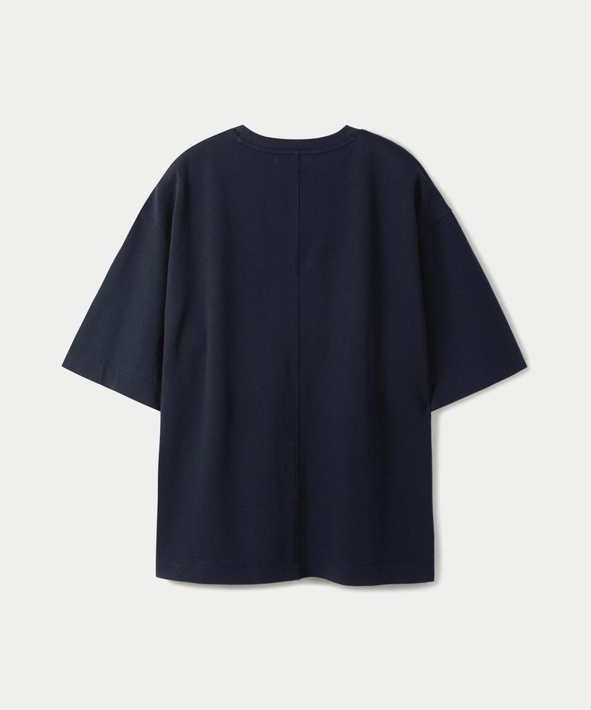 247Silijeu Modulation Seam T-Shirt Dark Navy (Type B)