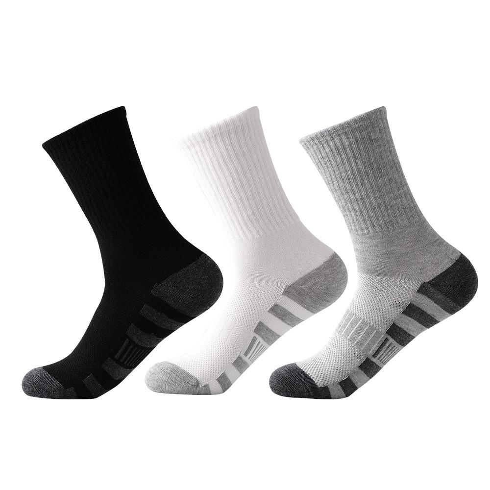 10/5Pair Men's Classic Socks Unisex Sports Socks for Men Running Basketball Anti-slip Outdoor Breathable Man Socks Autumn Winter