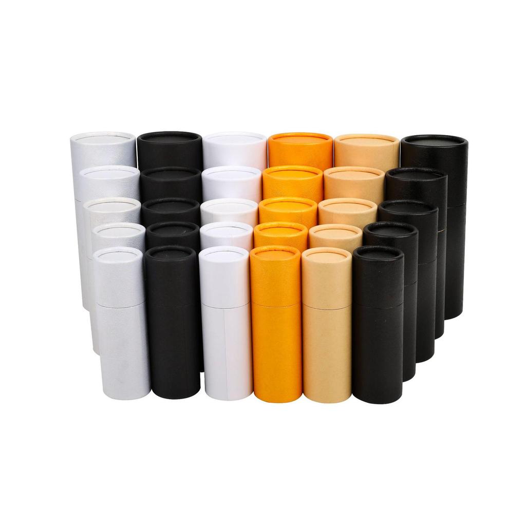 Kraft Paper Tube for Essential Oil Dropper Bottle - Round, Thickened Storage & Gift Box