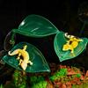 Tank Landscaping Platform 1/2Pcs Reptile Basking with Suction Cup, Gecko Lizard Turtle Accessories Tree Frog Leaf Resting Platform, Terrarium