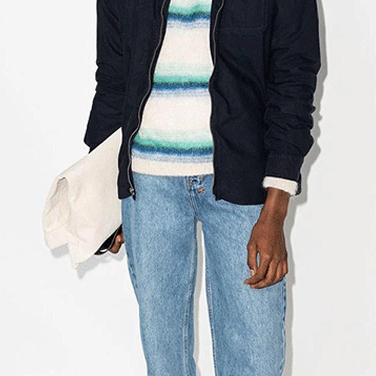 Polo Ralph Lauren FW21 Chaqueta Camisa con Cremallera Hombre Chaquetas Azul Marino 710842650-002