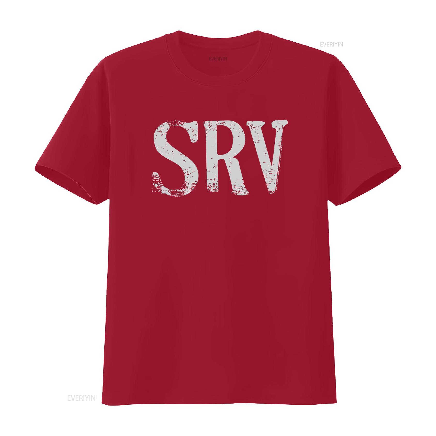 Stevie Ray Vaughan SRV Logo Licensed Classic Rock Blues Music Black T Shirt vintage Washed Comfortable fashion Stylish Slightly S