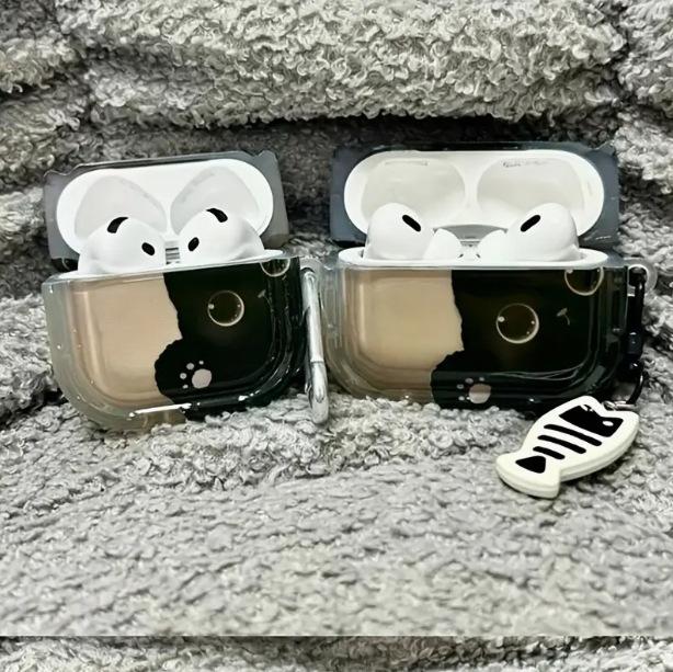 Cute black cat pendant for apple AirPods pro1 generation bluetooth protective cover 1 generation 1 generation 1 generation earphone case