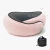 Portable Black Foldable U-Shaped Neck Pillow Memory Foam Travel Pillow Neck Cushion Durable Undeformable Airplan With Bag