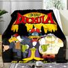1PC Duckula Flannel Blanket, Use for Birthday/Holiday Gift, Soft Blanket for Sofa/Bed/Camping/Office/Tourism Use,All Seasons