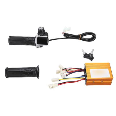 Kit Controler de Viteză Manetă Accelerație 500W Controler Motor cu Perii Manete Accelerație cu Taste Ecran Pătrat pentru Modificare