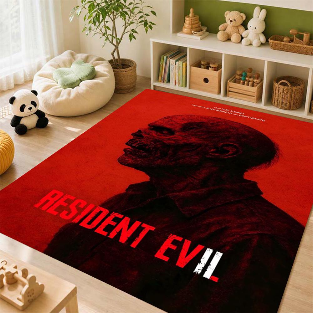 Resident Evil Death Island Rectangular Rug Thick Nonslip Carpet For Kids Bedroom Play Area Home Decor Memorial Gift