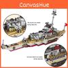 Bismarck Creative Cruiser Warship Assembling Building Blocks For Gift Childrens