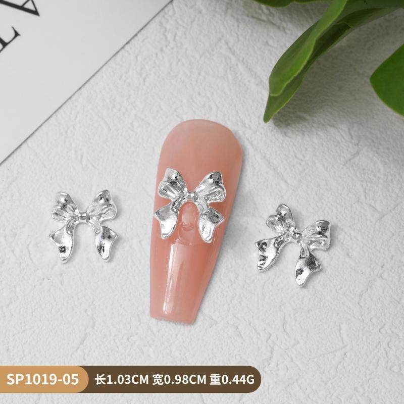 Alloy Nail Art Rivets,3D Bows Nail Art Charms Nail Art Decals Bows Nail Rhinestones Nail Art Supplies for Women Girls