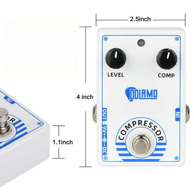 Dolamo D-1 Chubby Comp Pedal Compressor Electric Guitar Effect Pedal with True Bypass