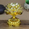 1Pc Colorful Lotus Lamp Led Lamp Electronic Changming Lotus Lamp Guanyin God of Wealth Offering Lamp Wholesale Buddha Lamp Buddhist Utensils