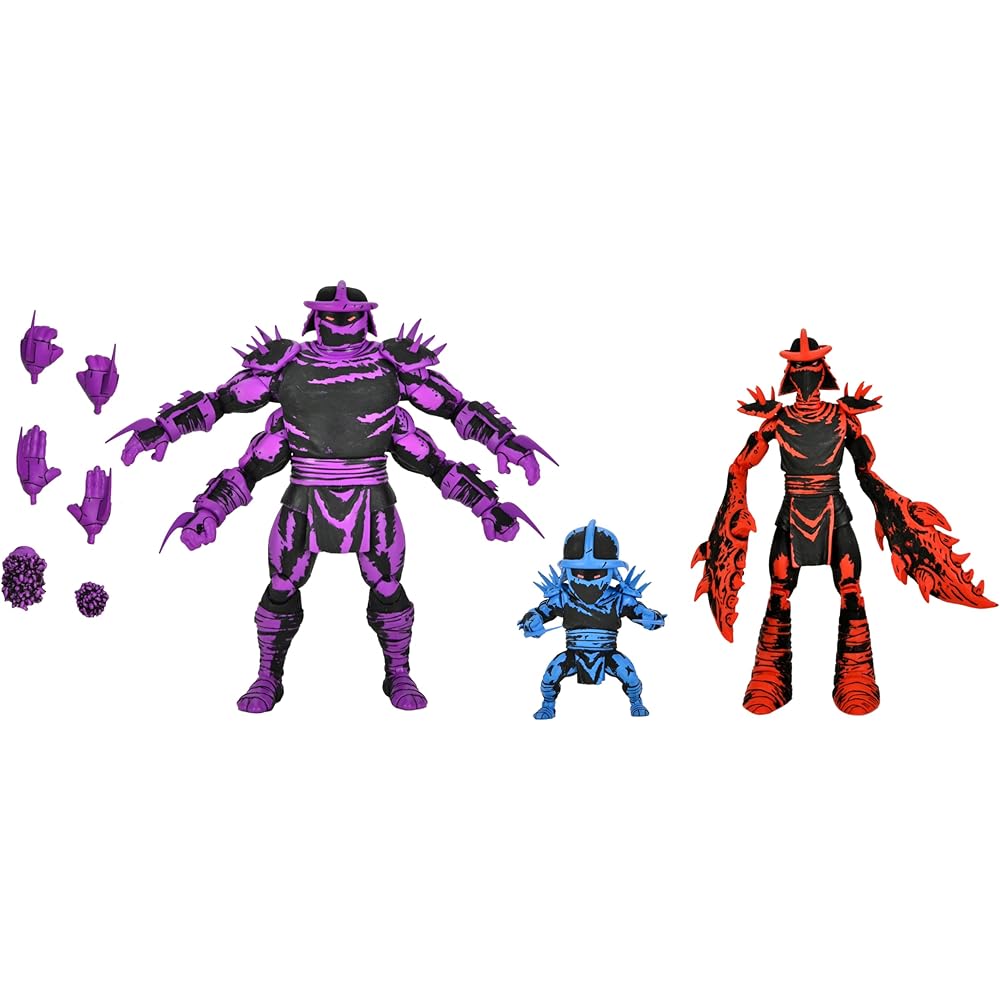 NECA Teenage Mutant Ninja Turtles Mirage Comics Shredder Clone 7-Inch Scale Action Figure 3-Pack