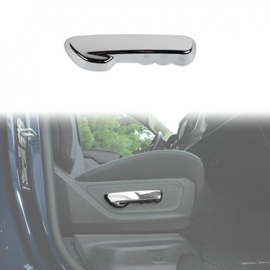 Car Co-Pilot Seat Manual Adjustment Switch Cover Trim For Dodge RAM 2018+ Chrome