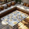 Vintage Persian Carpet Pattern Area Rug Non-Slip Doormat Floor Mat Home Decor Living Room Entrance Door Mat Indoor Outdoor Rugs