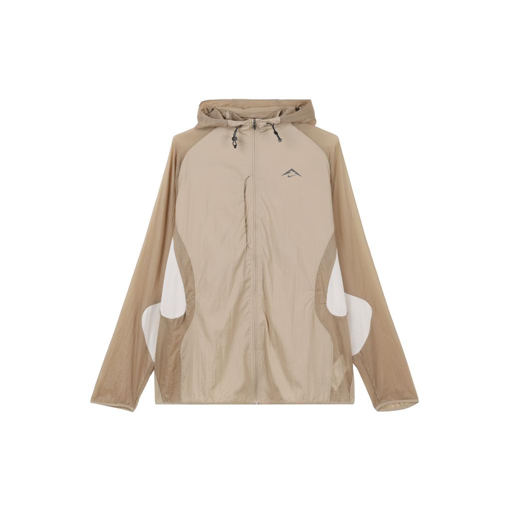 Nike Fashionable Minimalist Sports Casual Woven Long Sleeve Jacket Men Jackets Khaki FN4003-247