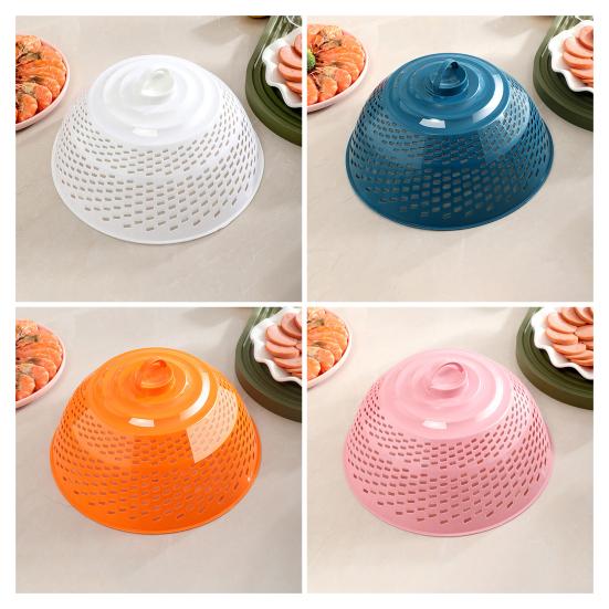 Adjustable Food Tent Cover Reusable Vegetable Washing Basket Food Umbrella Cover for Outdoor Picnic Camping BBQ Garden Party Food Protector Net for