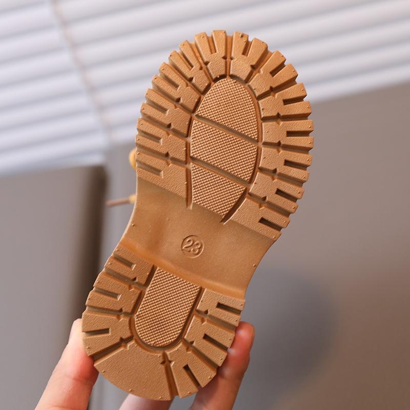 Chłopcy Dziewczęta Przystojny Casual Na wszystkie mecze Wygodne szwy Kolor Boczny zamek błyskawiczny Antypoślizgowe krótkie buty Skórzane buty