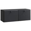 Wall Mounted TV Cabinet 78.5 X 31 X 30 Cm Black