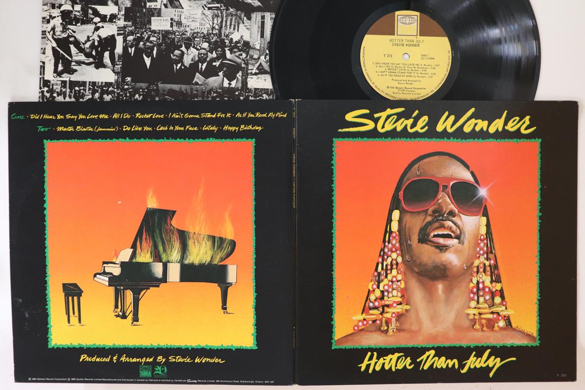 

LP Record STEVIE WONDER Hotter Than July T373 TAMLA MOTOWN 1980 Canada SoulFunk Used