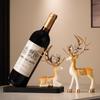 Modernes Hirsch Weinregal Ornament: Kreativer Flaschenhalter im leichten Luxus für Wohnzimmerdekoration