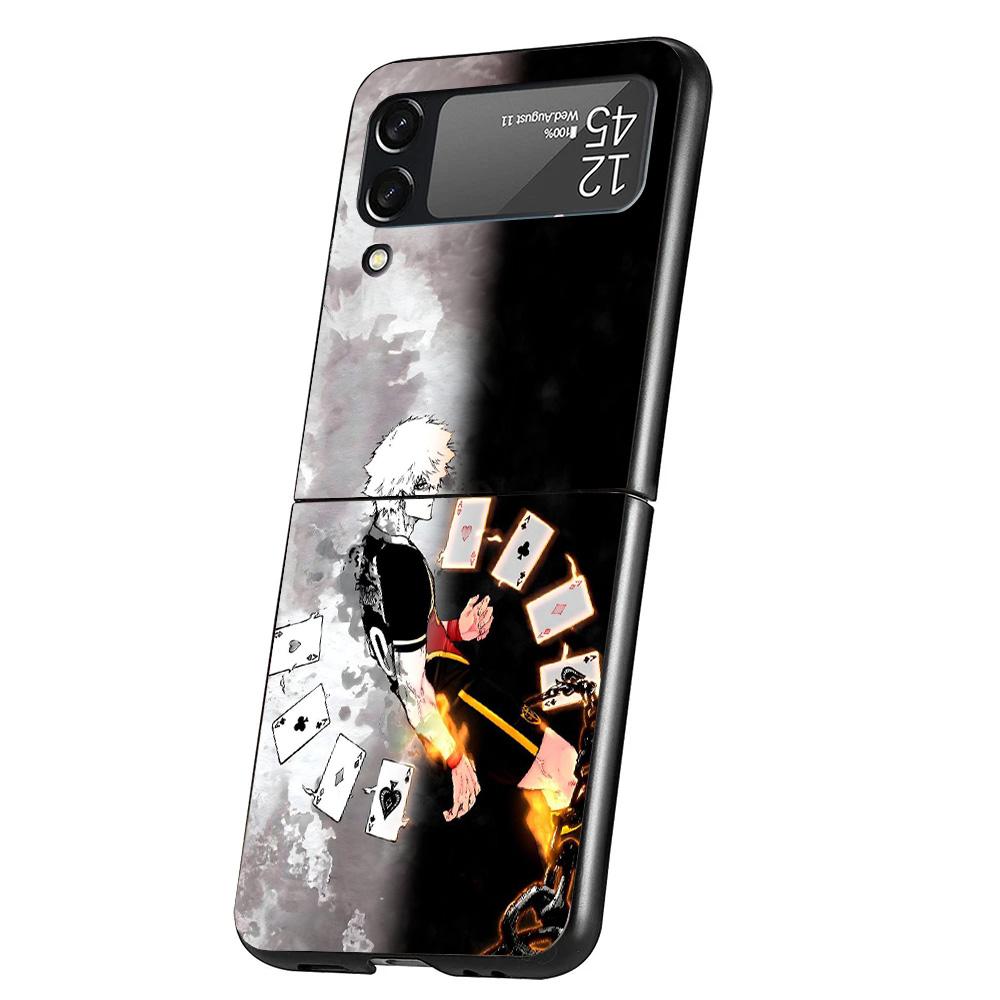 Blue Lock Football Anime Cover Phone Case For Samsung Galaxy Z Flip 7 6 5 4 3 5G Flip7 Flip6 Flip5 Flip4 Flip3 Black Fundas Shel