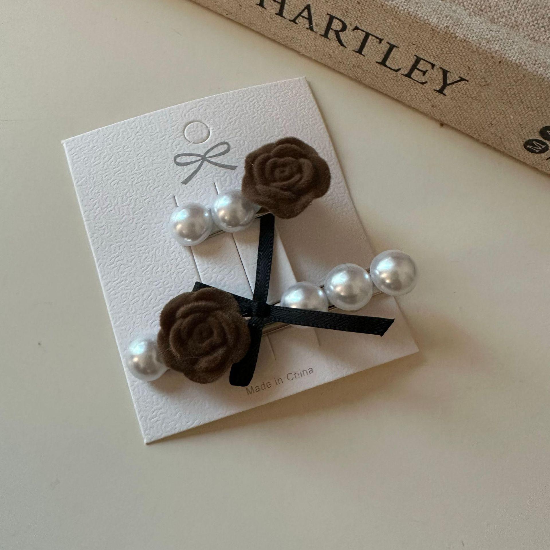 

2 шт. Ретро, Роза, Весна, Заколка для волос, Простая, Универсальная, Женственная, Верхняя заколка для волос, Модная, Затылок, Прическа полупучок