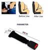 Double Automotive Seatbelt Extenders Heavy Duty ABS Seat Belt Lengtheners Ergonomic Design for Best Passenger Space