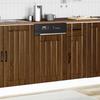 Dishwasher Panel Lucca Brown Oak Effect Wood Material