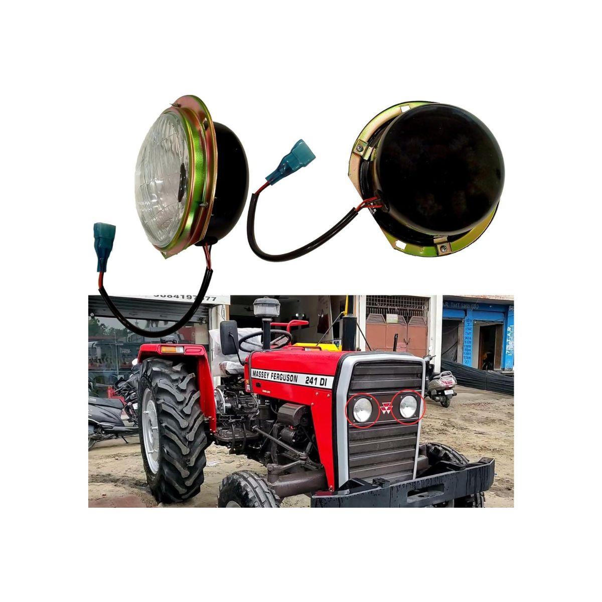 

Apsmotiv Tractor Headlights for Massey Ferguson Tractor and TAFE Eagle (RH+ LH) 12V чистый