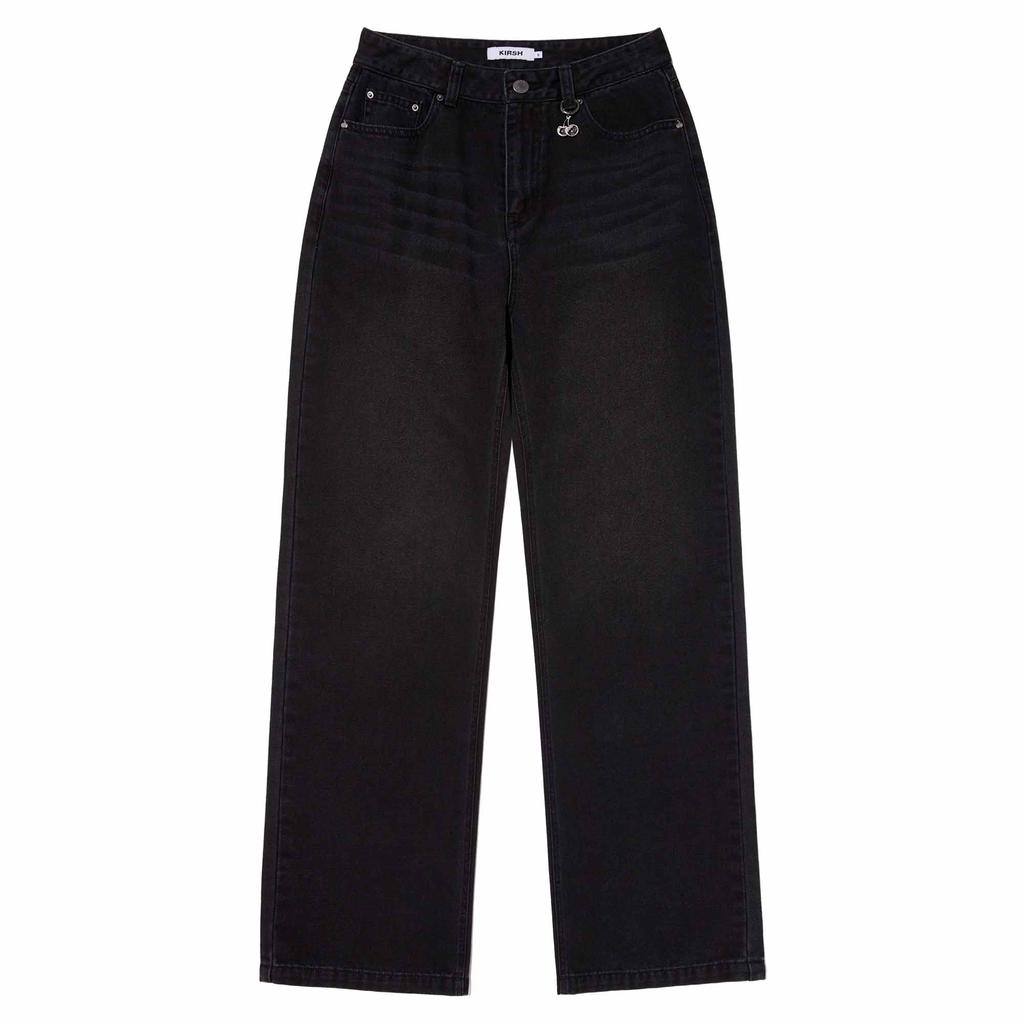 KIRSH Relaxed Fit Denim Pants [Black]