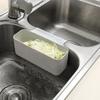 Kitchen Sink Drain Basket Leftover Soup Strainer Rack Fruit Vegetable Quick Drain Strainer Garbage Filter Kitchen Sink Organizer