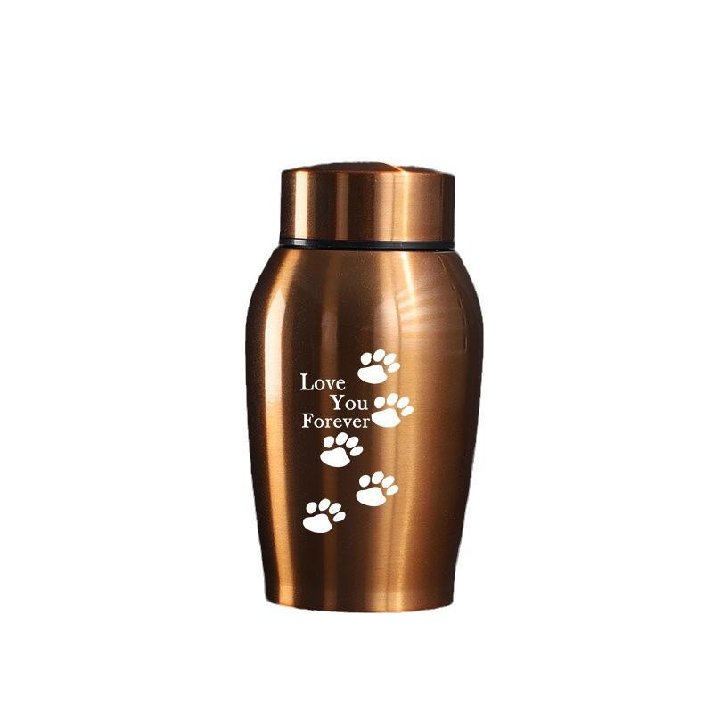Stainless Steel Pet Cremation Urn for Ashes - Memorial Jar for Cats, Dogs, and Pets