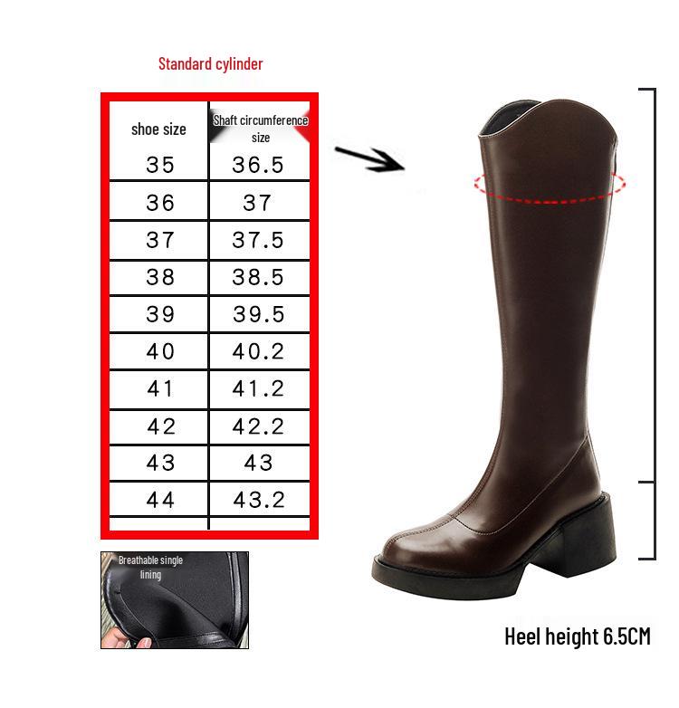 

Женские длинные зимние сапоги на высоком каблуке с бархатом, V-образным вырезом, для полных ног, больших размеров Size 39