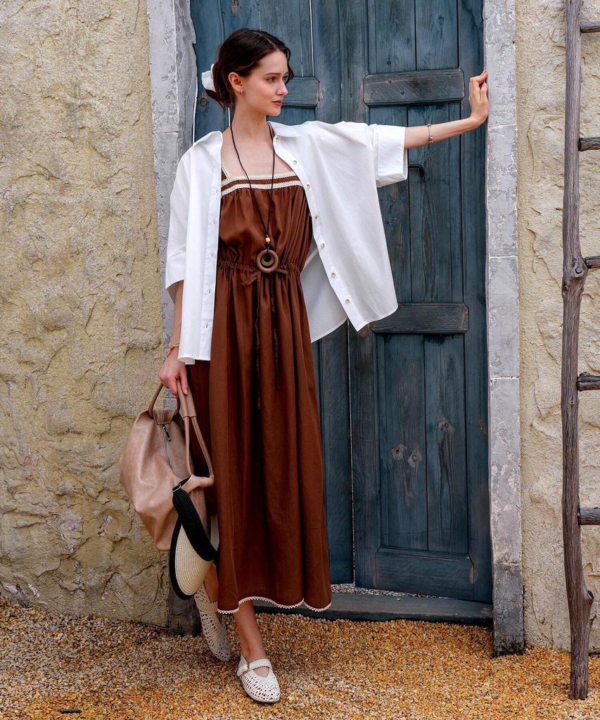 Pigment Lace Square Long Dress (Hlop260307)