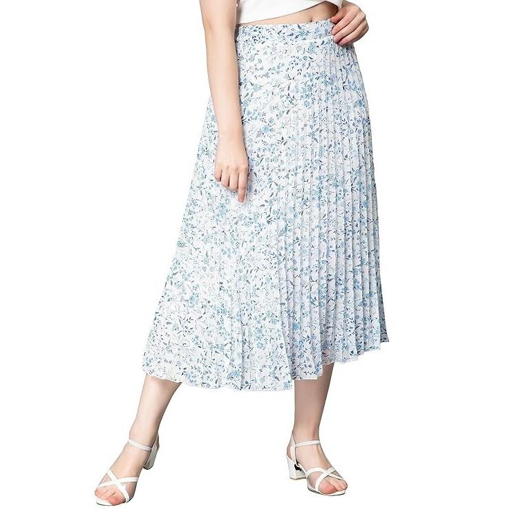 Indian Women's Casual Wear Skirt Desigenr Bollywood Ethnic Pleated Skirt Dress