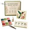Handicraft Supplies for Home Sea Glass Mosaic Art Kit, Flower Insect DIY Unique Birthday Presents Her Craft Kit with Colorful Pieces Adults Beginners,
