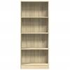 Bookshelf Sonoma Oak 60 x 24 x 143 cm Engineered Wood